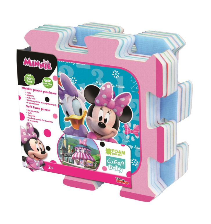 Podlahové puzzle 8 ks - Minnie Mouse