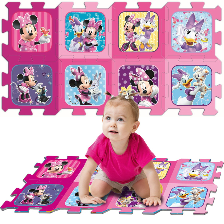 Podlahové puzzle 8 ks - Minnie Mouse