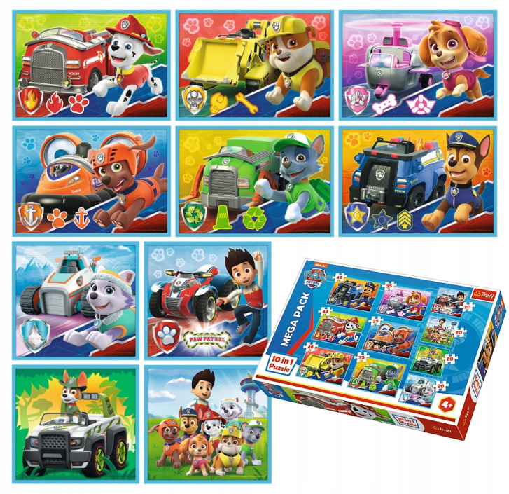 Puzzle 10 v 1 – Paw Patrol