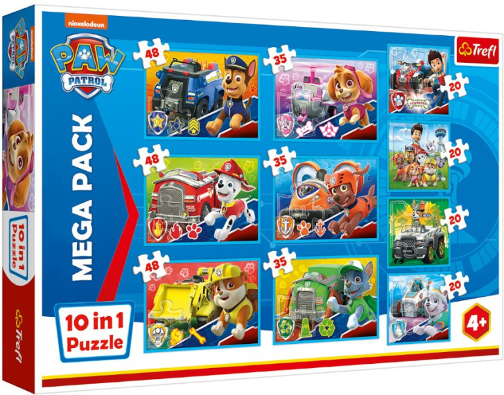 Puzzle 10 v 1 – Paw Patrol