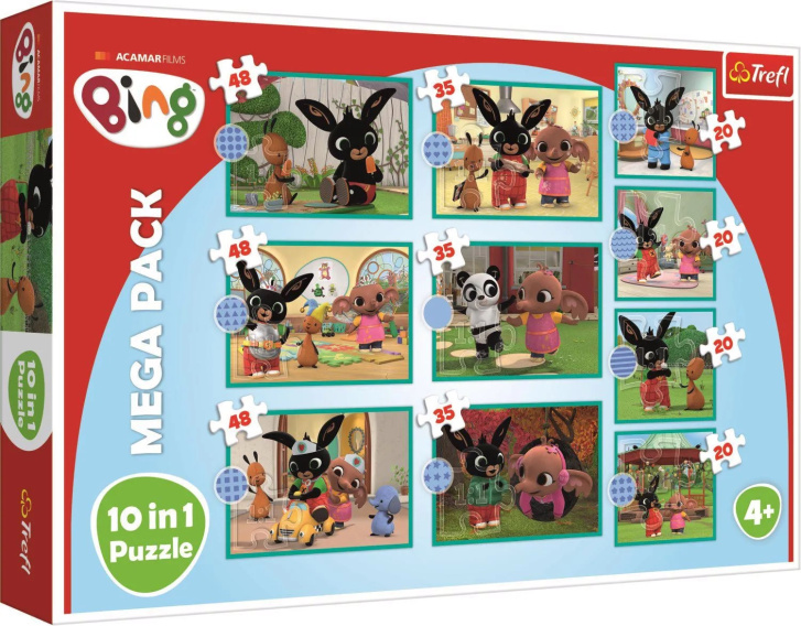 Mega puzzle 10 v 1 Bing a přátelé