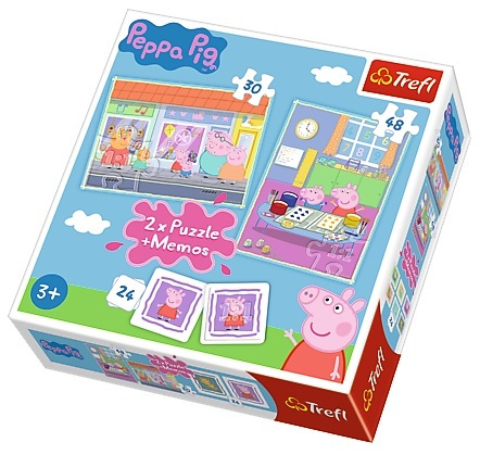 Puzzle 2 v 1 - Peppa Pig