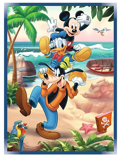 Puzzle 2v1 - Mickey Mouse