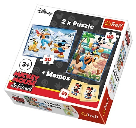 Puzzle 2v1 - Mickey Mouse