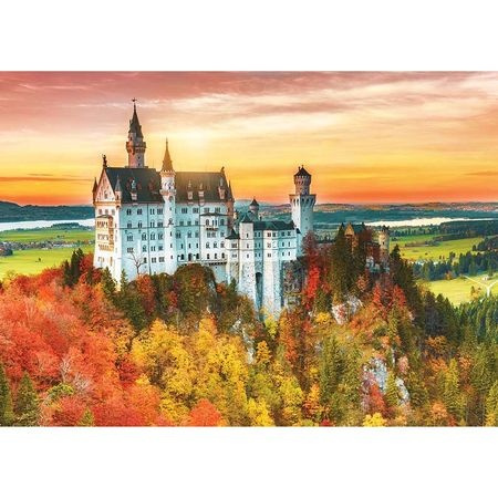 Puzzle 2 x 500 - Hrad a divoké koně