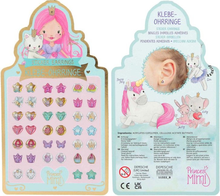Princess Mimi – Nalepovací náušničky