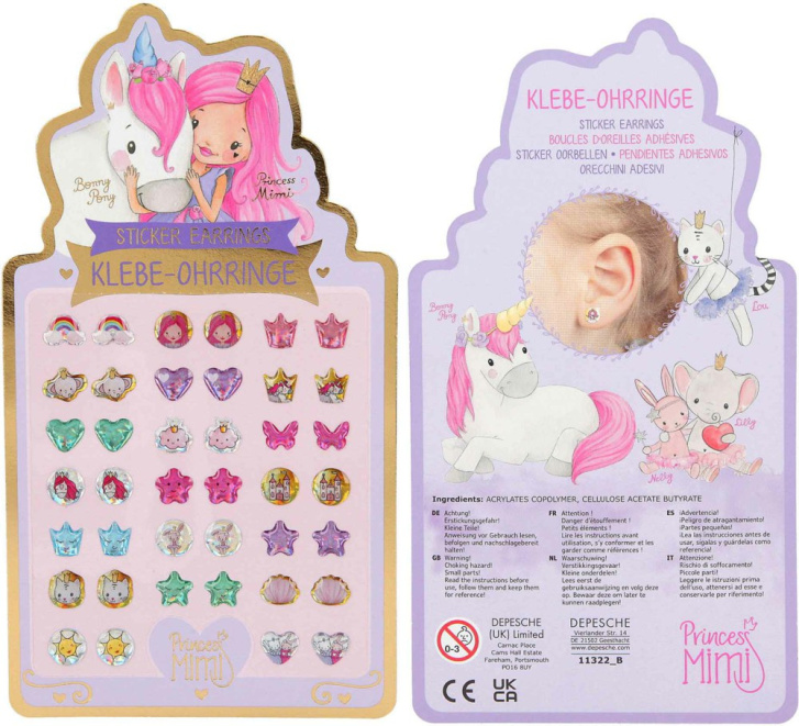 Princess Mimi – Nalepovací náušničky