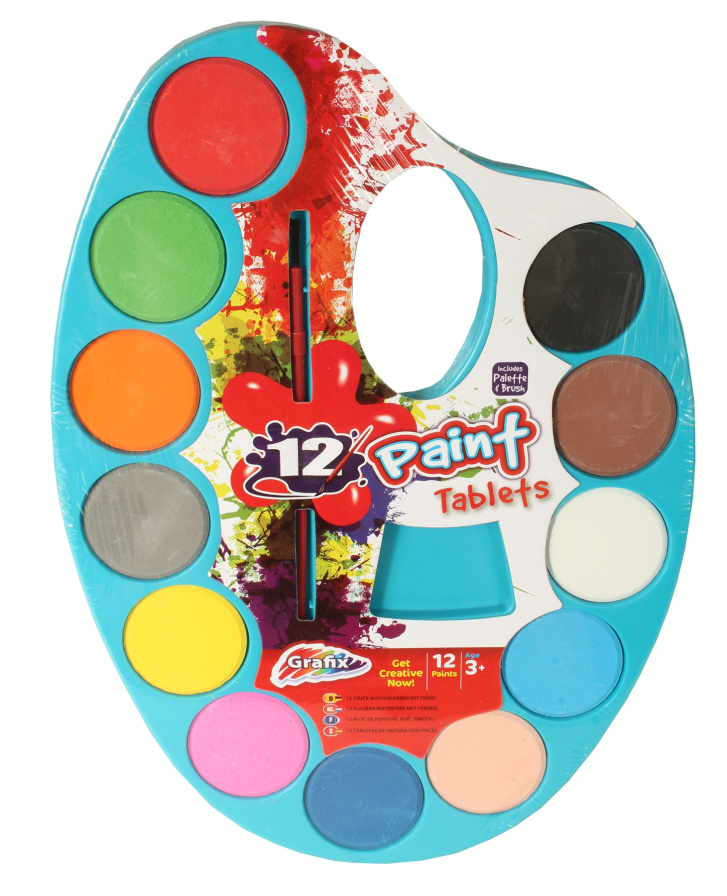 Paleta s vodovými barvami