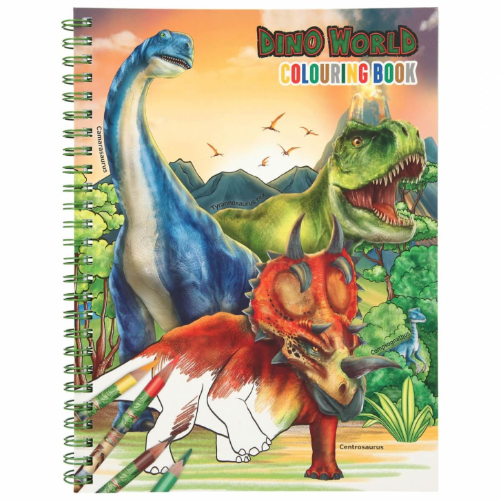 Dino World – Omalovánka s barvičkami