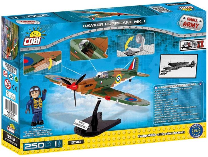Cobi 5518 – Letadlo Hawker Hurricane MK.I