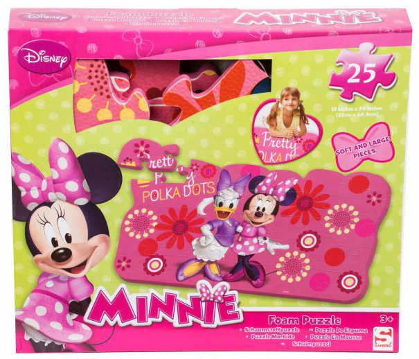 Pěnové puzzle Minnie Mouse
