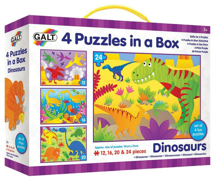 Puzzle v boxu - Dinosauři