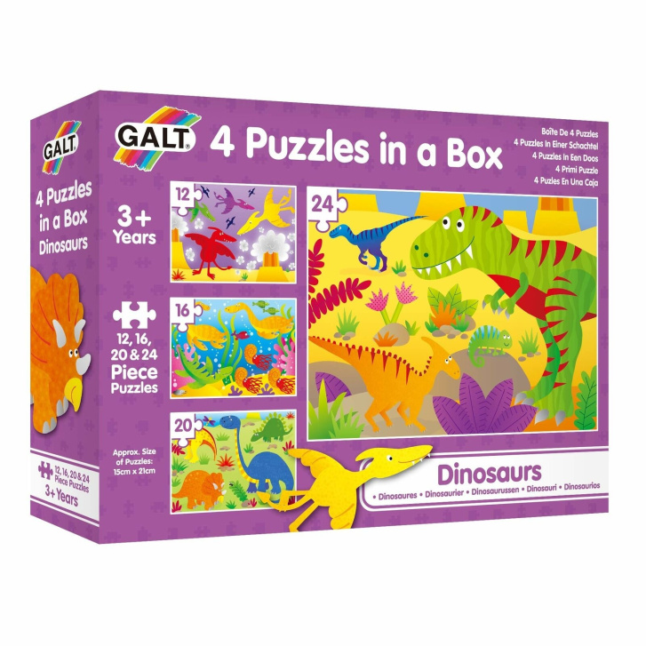Puzzle v boxu - Dinosauři