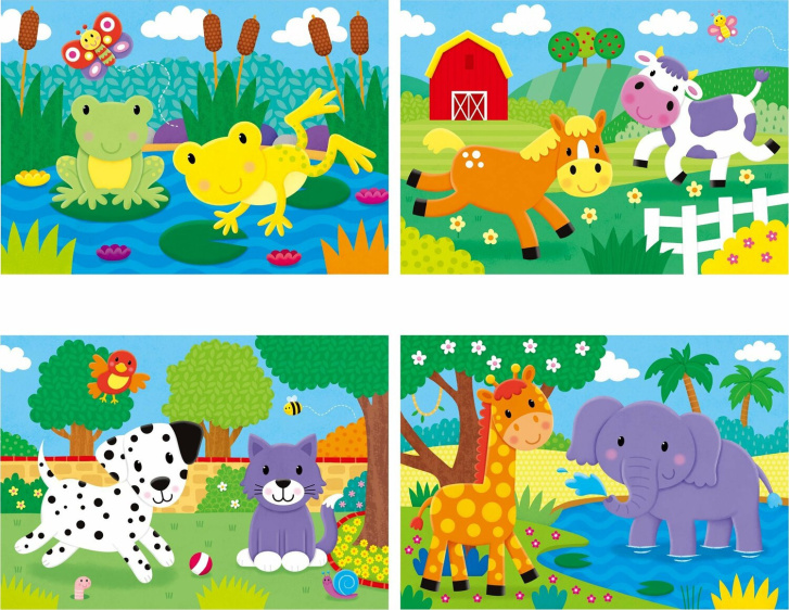 Puzzle 4v1 – Zvířata
