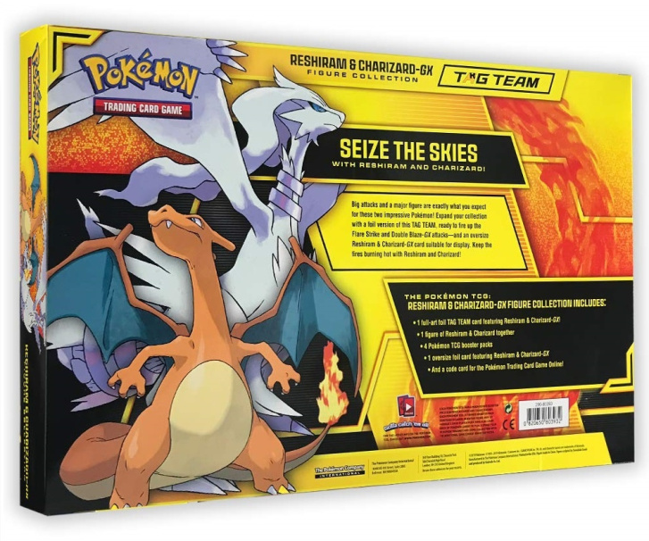 Pokémon TCG – Reshiram & Charizard-GX karty a figurka