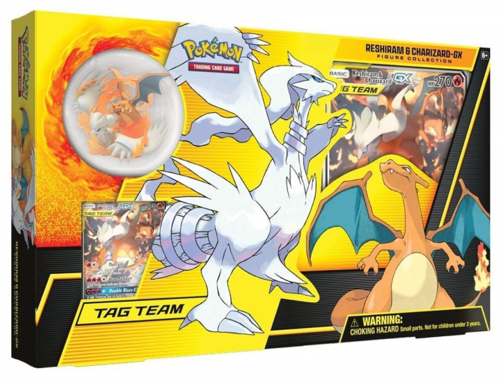 Pokémon TCG – Reshiram & Charizard-GX karty a figurka