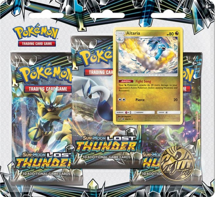 Pokémon Sun & Moon Lost Thunder 3-pack blister