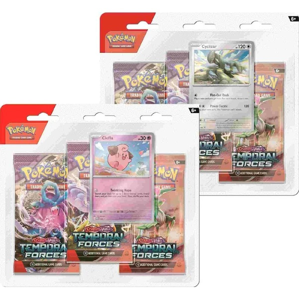Pokémon TCG: Scarlet & Violet Temporal Forces - 3 Blister Booster