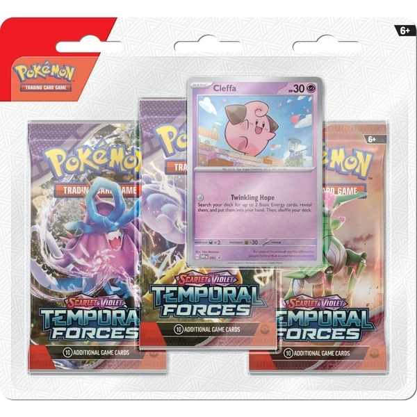 Pokémon TCG: Scarlet & Violet Temporal Forces - 3 Blister Booster
