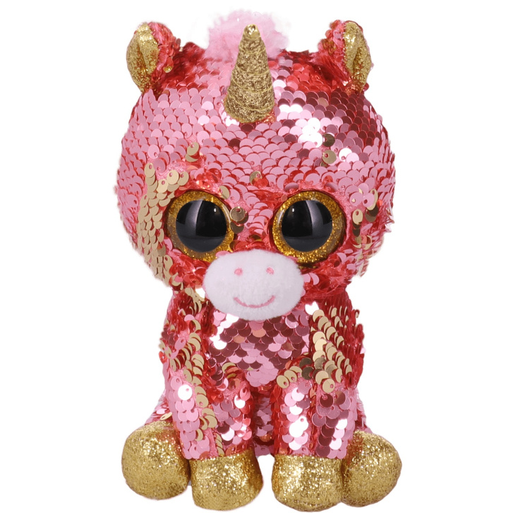 TY Flippables - Flitrovaný jednorožec 24 cm