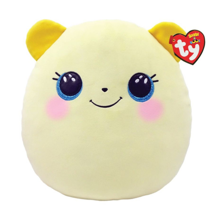 TY Squishy Beanies Plyšový medvídek žlutý 22 cm