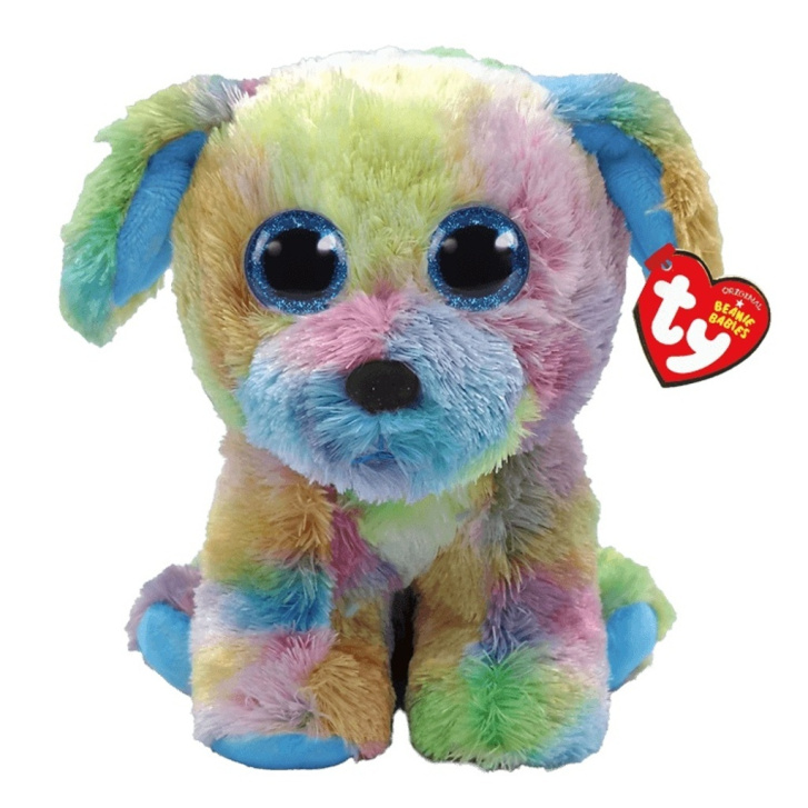 TY Beanie Babies – Plyšový pejsek duhový 16 cm