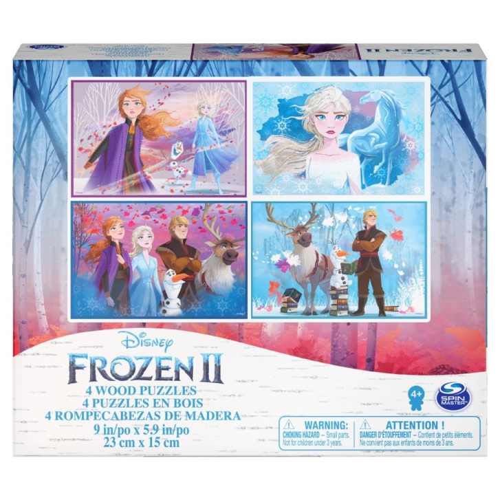 Dřevěné puzzle 4v1 - Frozen 2