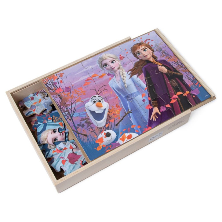 Dřevěné puzzle 3 x 24 – Frozen II