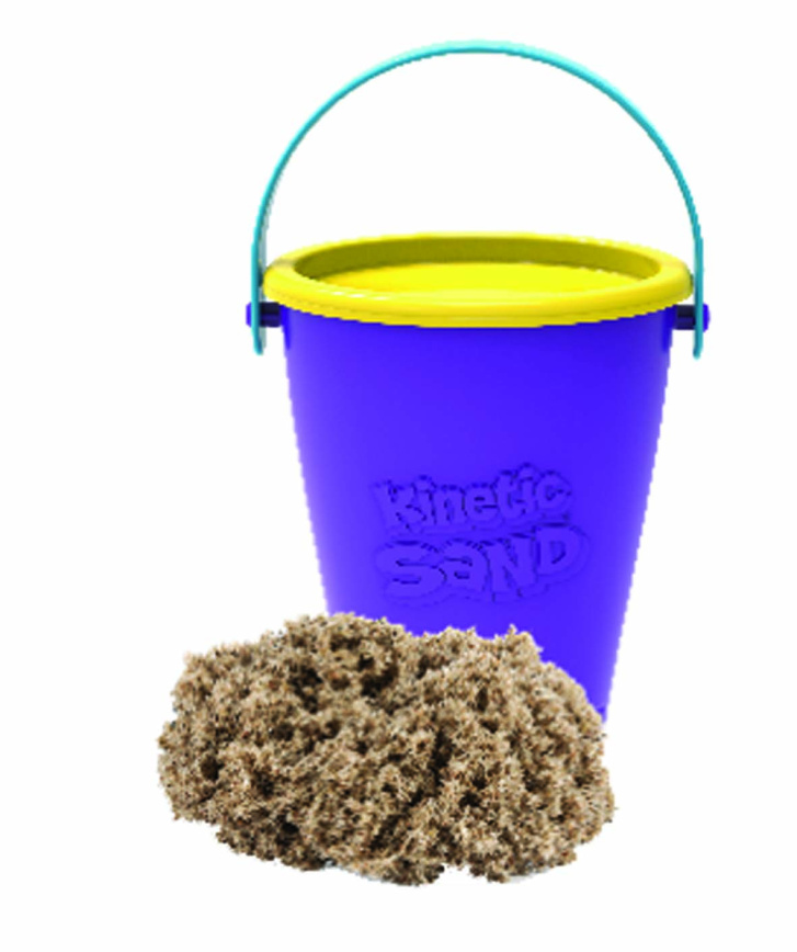 Kinetický písek v kbelíku