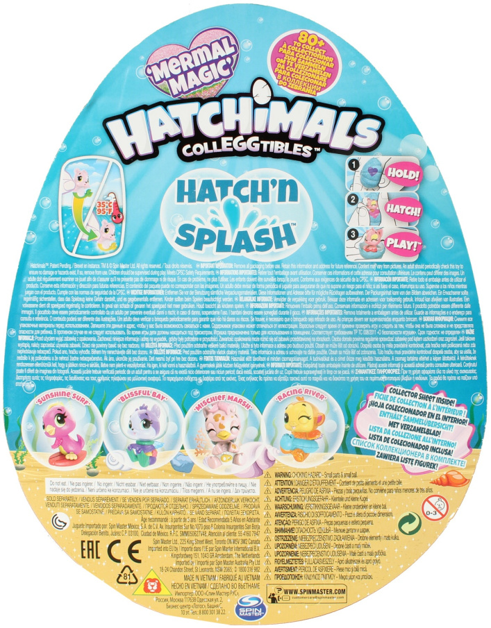 Hatchimals - Zvířátka ve vajíčku čtyřbalení