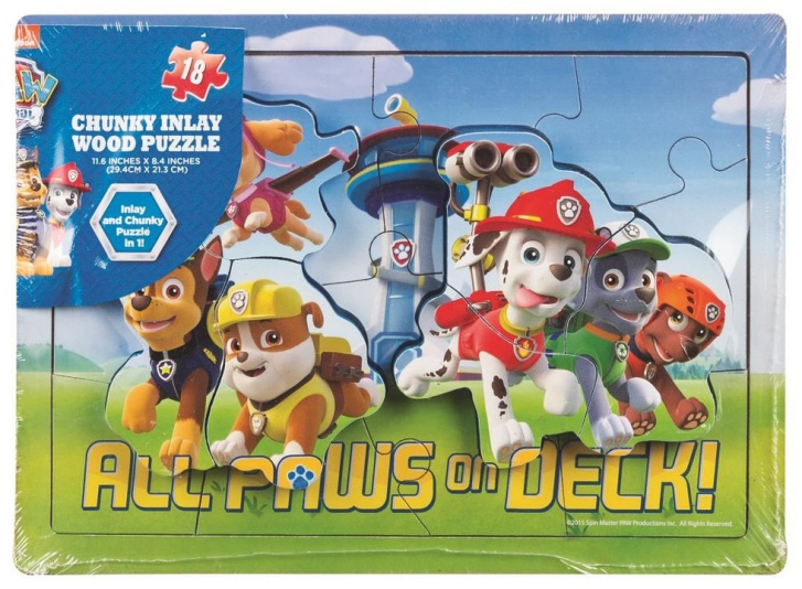 Paw Patrol - Vstupující dřevěné puzzle