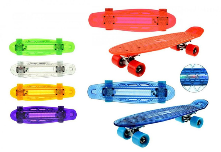 Svítící skateboard