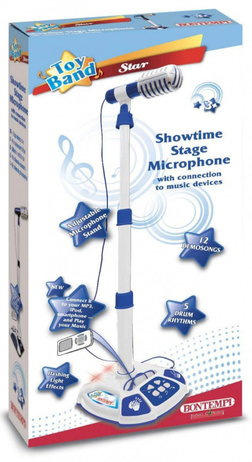 Elektronický mikrofon se stojanem