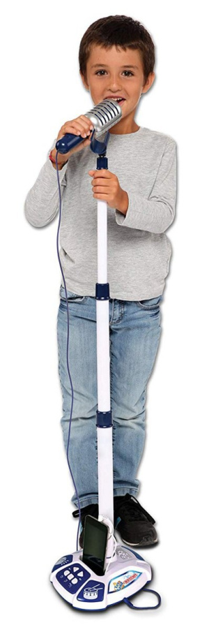 Elektronický mikrofon se stojanem