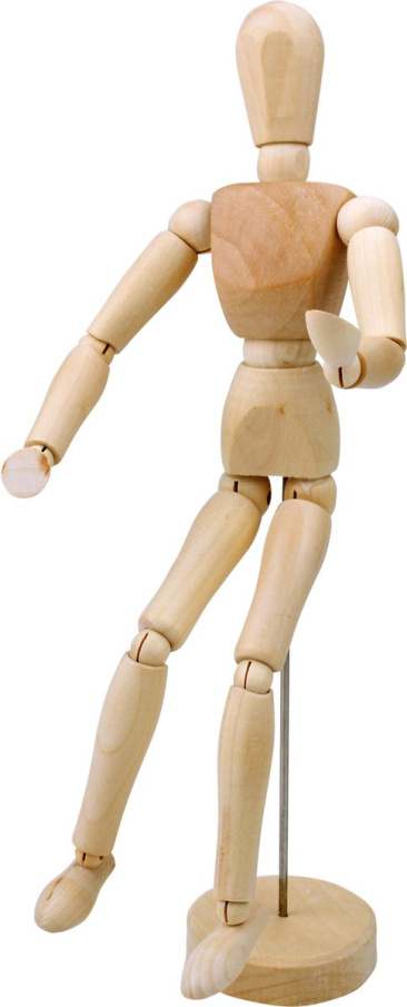 Dřevěný manekýn