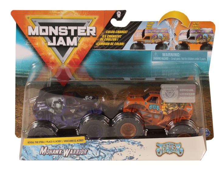 Monster Jam – Terénní auta 2 ks Mohawk Warrior & Jester