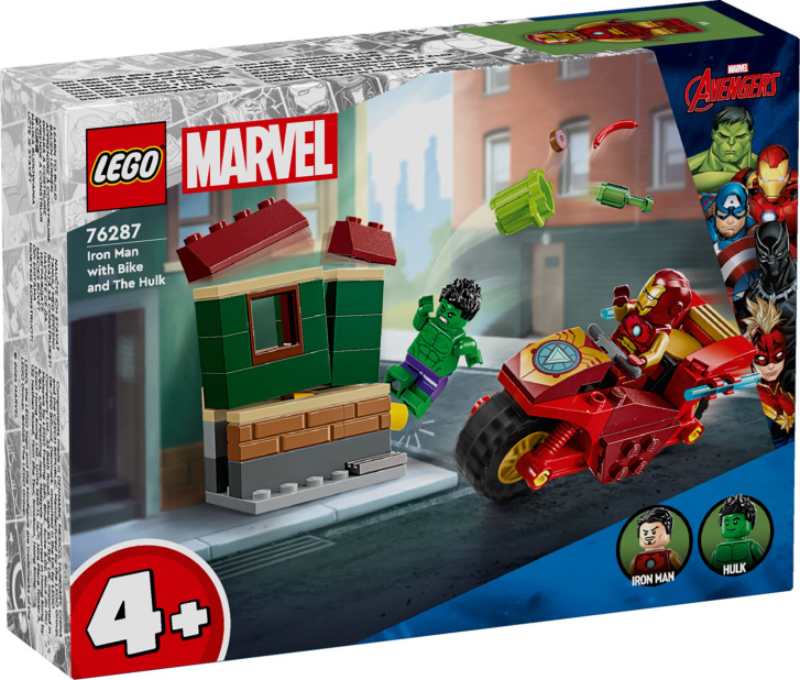 76287 Lego Marvel – Iron Man s motorkou a Hulk