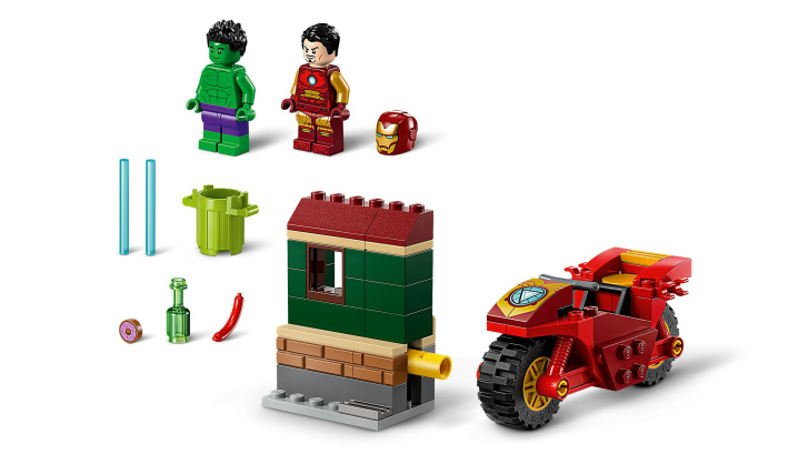 76287 Lego Marvel – Iron Man s motorkou a Hulk