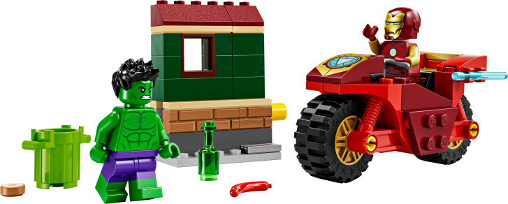 76287 Lego Marvel – Iron Man s motorkou a Hulk
