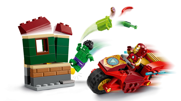 76287 Lego Marvel – Iron Man s motorkou a Hulk