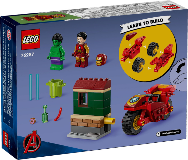 76287 Lego Marvel – Iron Man s motorkou a Hulk
