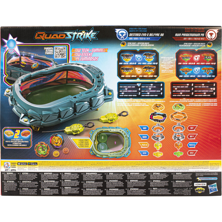 Beyblade – Burst Quadstrike Light Ignite aréna