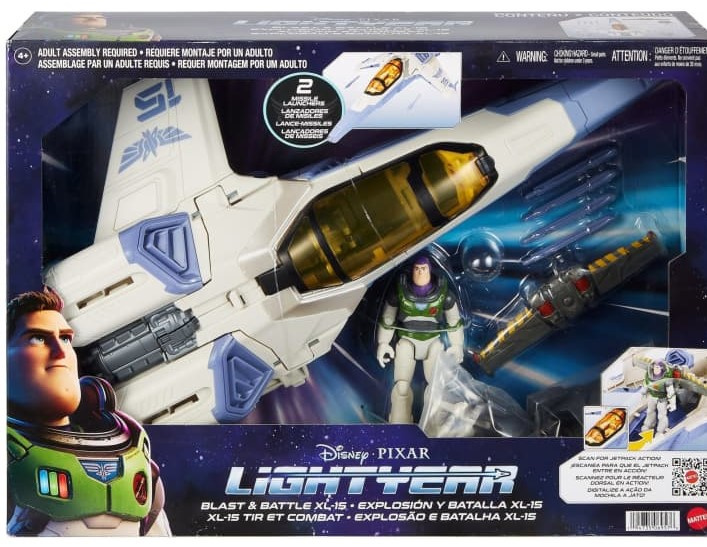 Disney Pixar – Vesmírna loď XL 15 a Buzz Lightyear s jackpackem