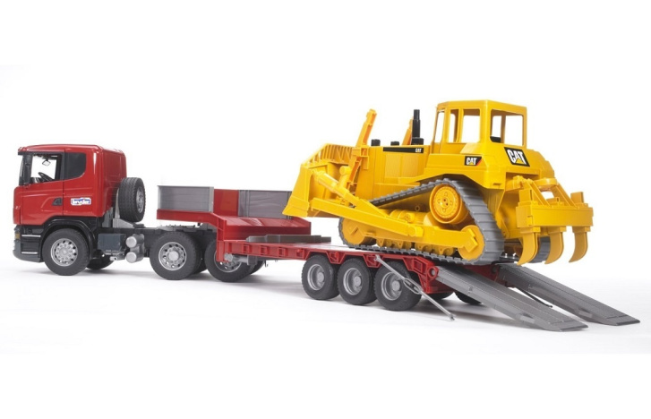 Tahač Scania a Buldozer