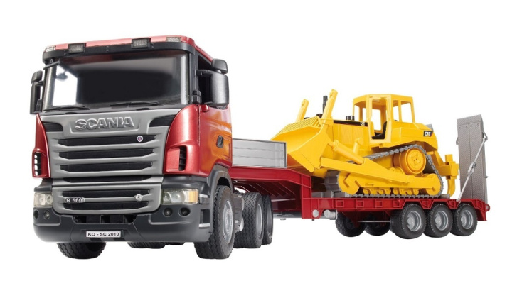 Tahač Scania a Buldozer