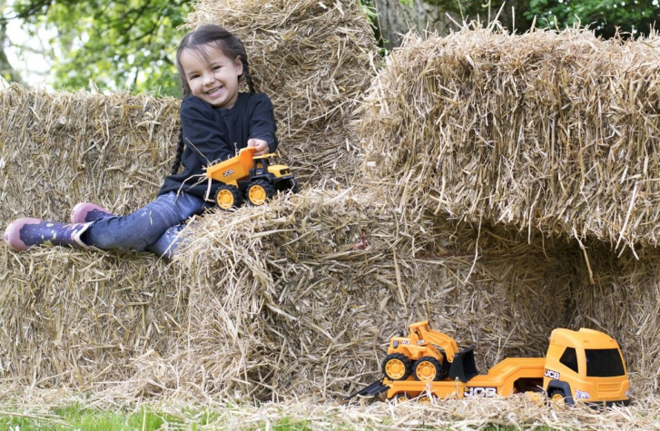 Transportér těžké techniky JCB