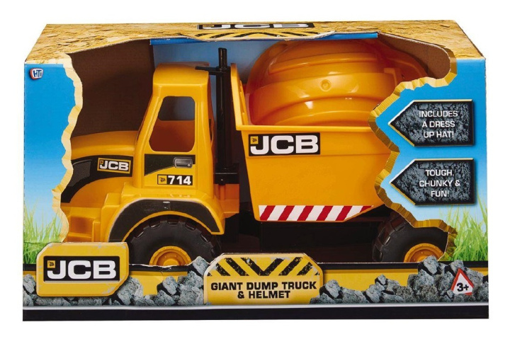 Vyklápěč JCB s přilbou