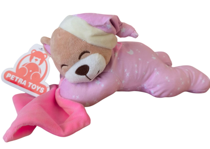 Plyšový medvídek 25 cm Růžový