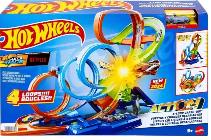 Hot Wheels – Dráha se čtyřmi smyčkami