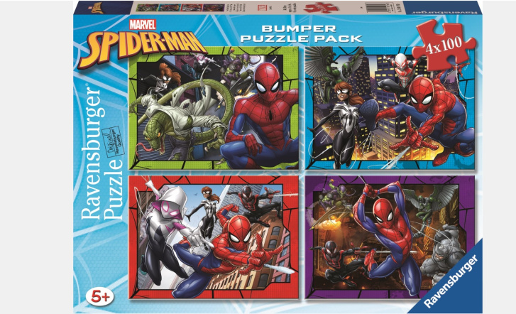 Puzzle 4x100 – Marvel Spiderman